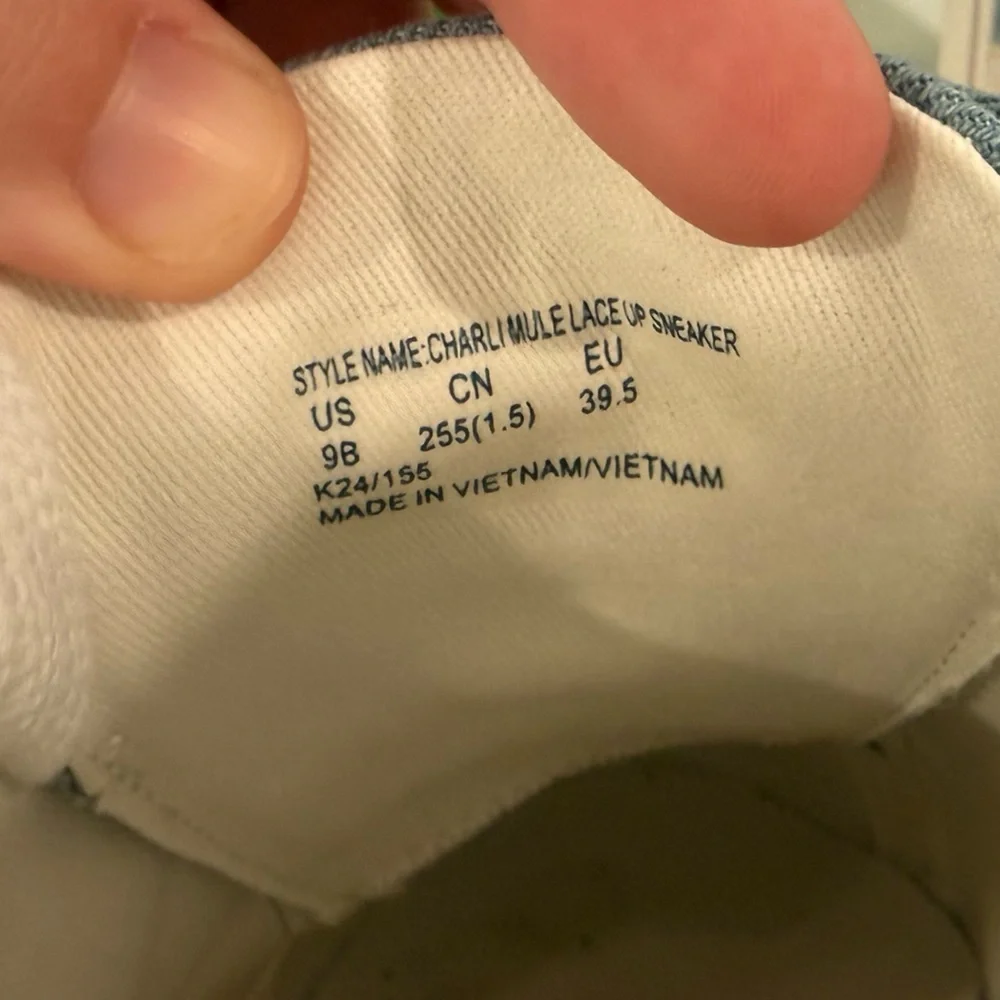 Kate Spade Women’s Denim and Cream Slip-On Sneakers - Picture 6 of 9